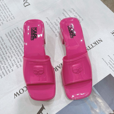 Guốc Karl nhựa gót 5cm