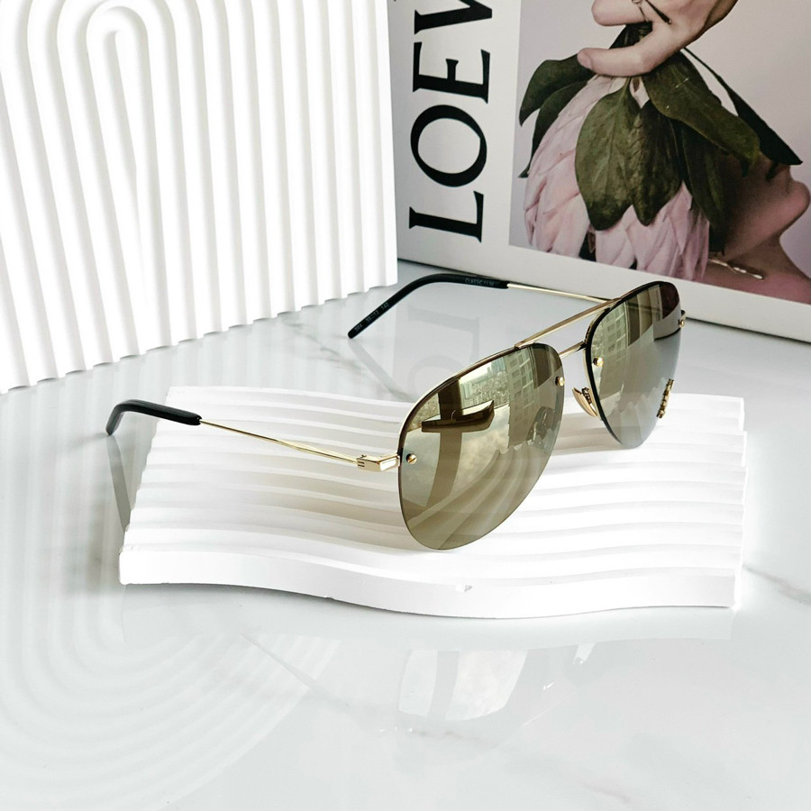 Kính râm ysl classic 11 dáng aviator tráng gương đi kèm logo hãng siêu xịn mịn ✨