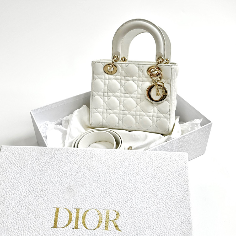 Lady Dior trắng size S