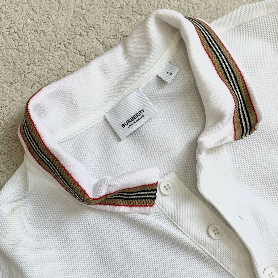 Áo polo Burberry trắng