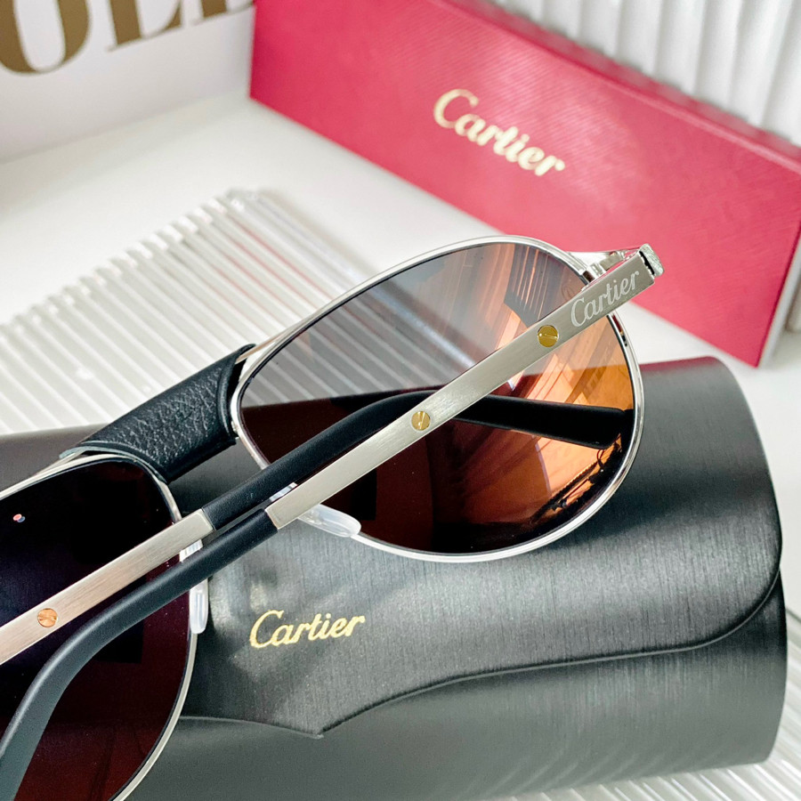 Kính râm Cartier dáng aviator, đeo dc 2 kiểu nha ✨