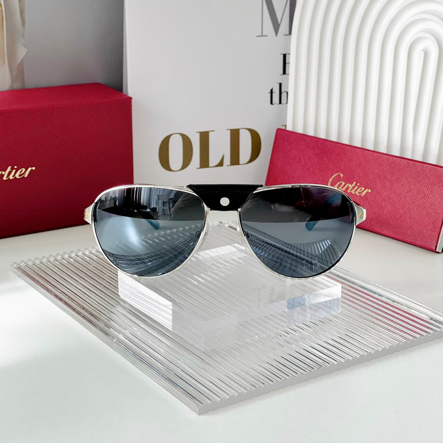 Kính râm Cartier dáng aviator, đeo dc 2 kiểu nha ✨