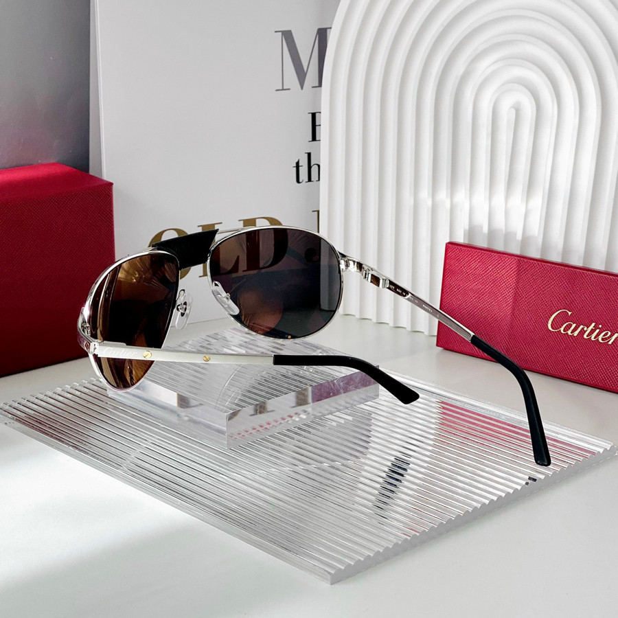 Kính râm Cartier dáng aviator, đeo dc 2 kiểu nha ✨