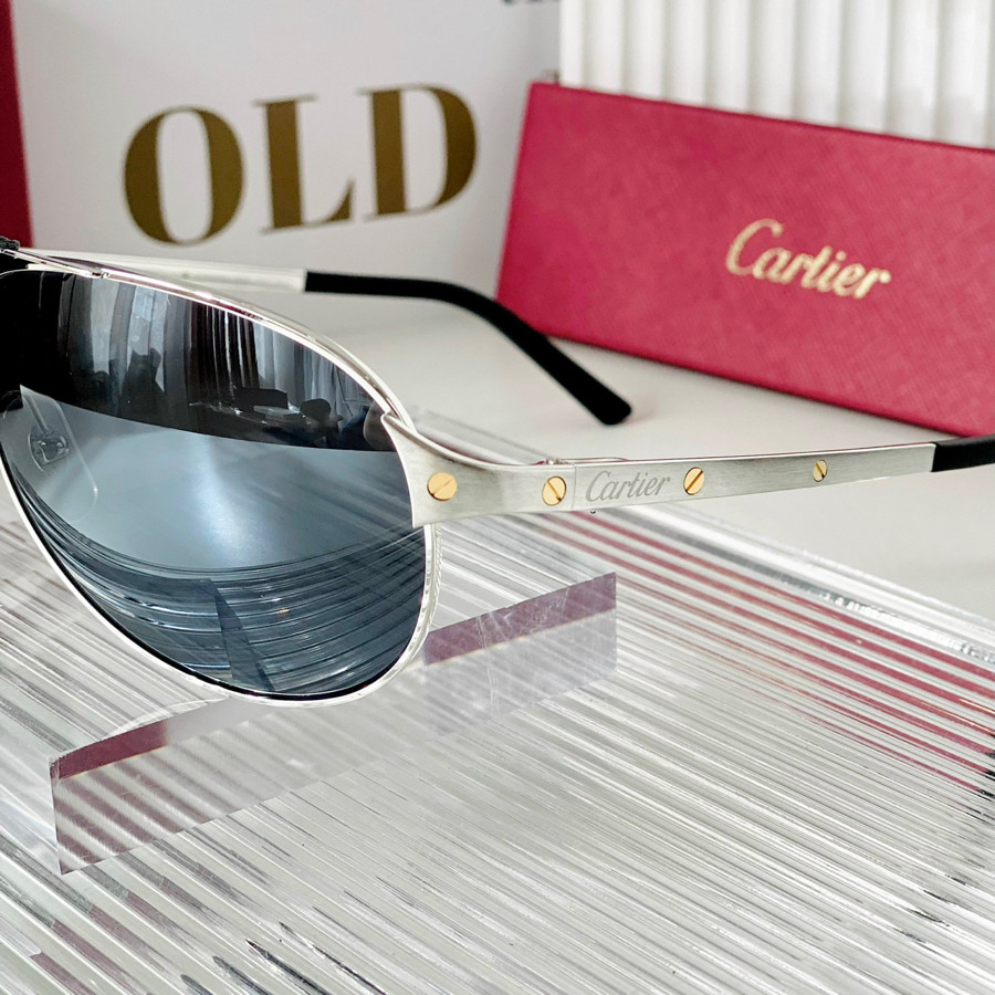 Kính râm Cartier dáng aviator, đeo dc 2 kiểu nha ✨