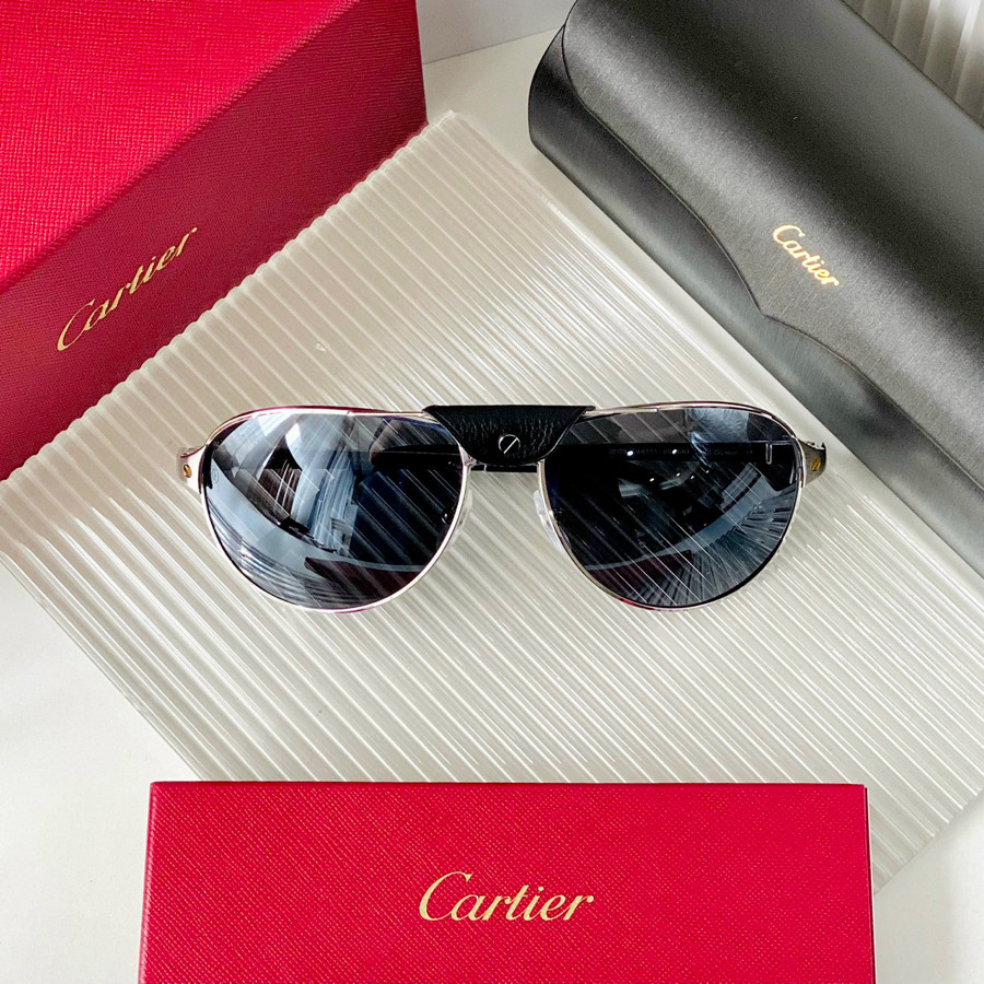 Kính râm Cartier dáng aviator, đeo dc 2 kiểu nha ✨