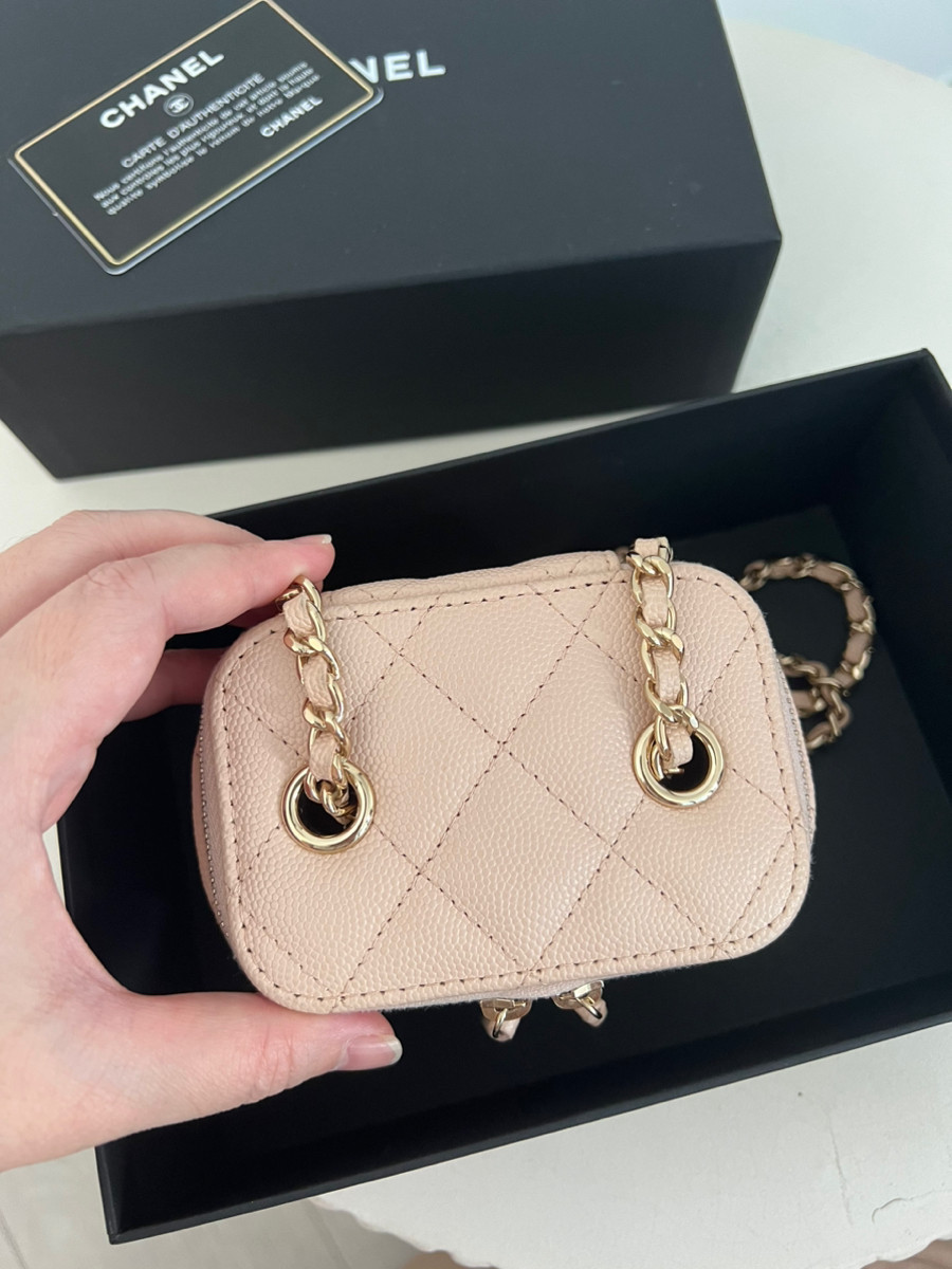 Chanel Vanity Mini Beige Clair