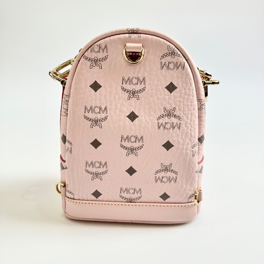 Balo MCM hồng size mini