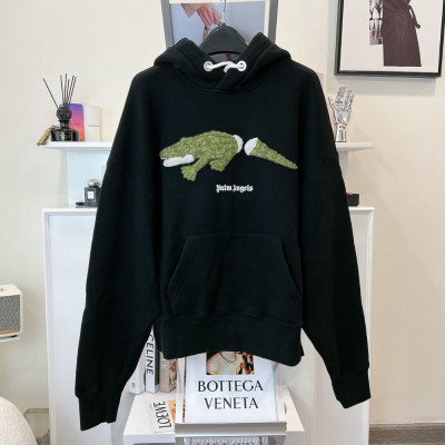 Áo Palm Angels hoodie đen hình cá sấu