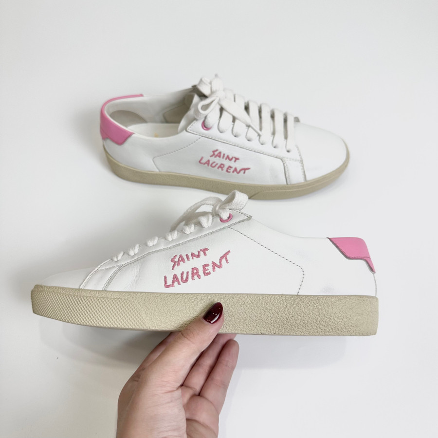 Sneaker Saint Laurent hồng