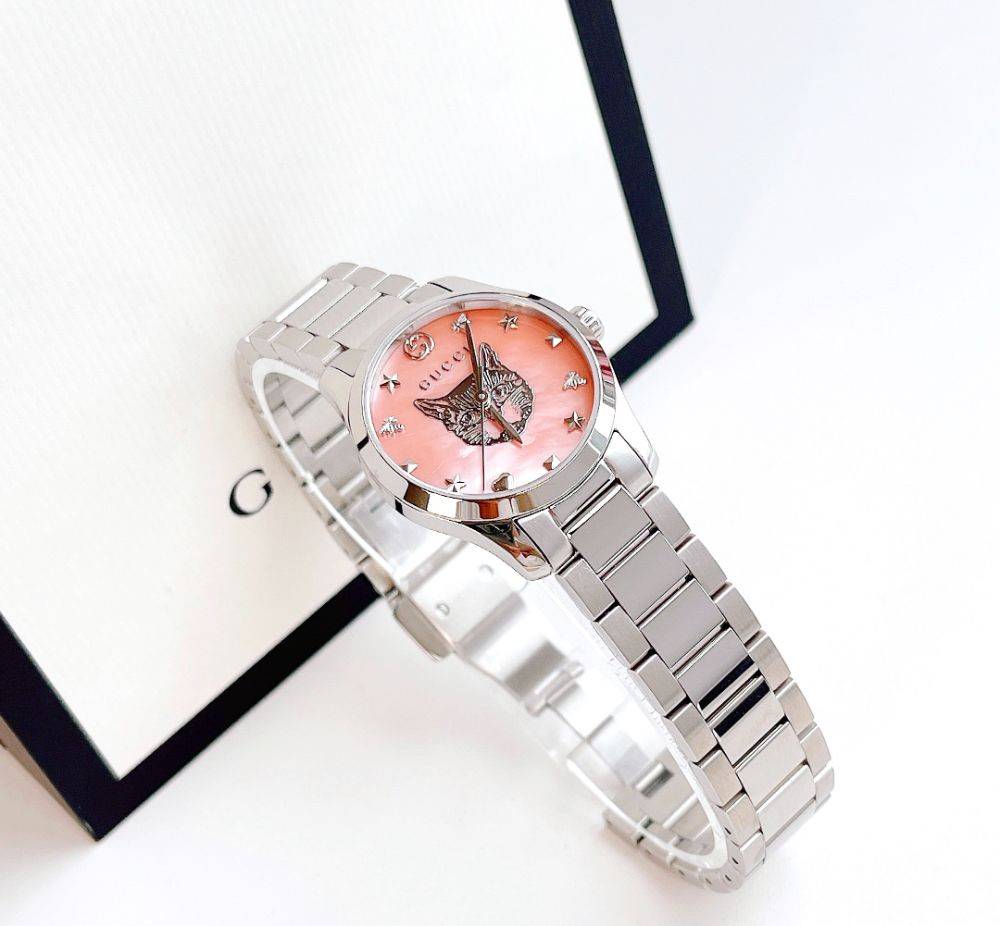 Đồng hồ Gucci G-Timeless Mystic Cat Motif Lady watch Case 28mm