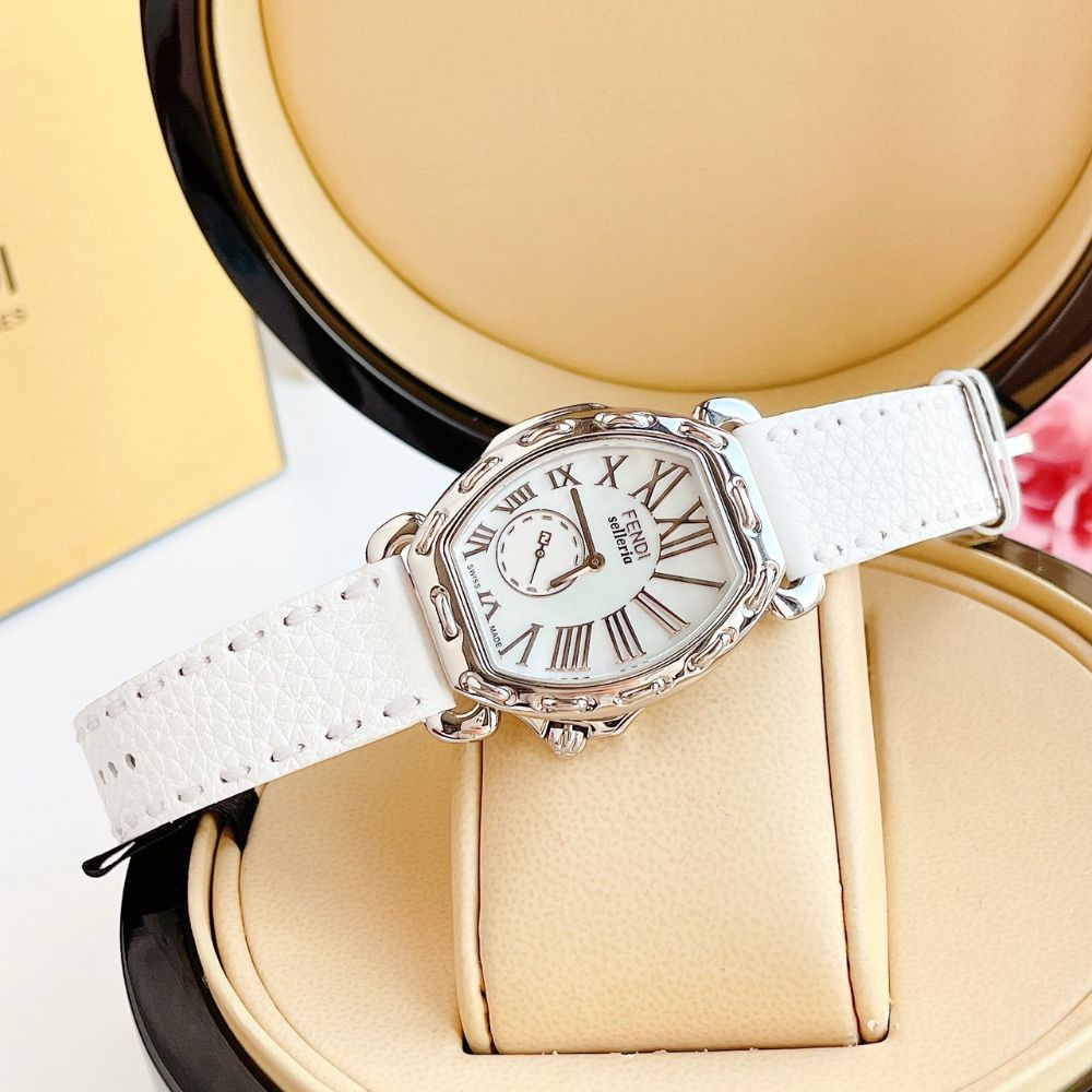 Đồng hồ Fendi Selleria Ladies Leather Watch Case 39*34mm