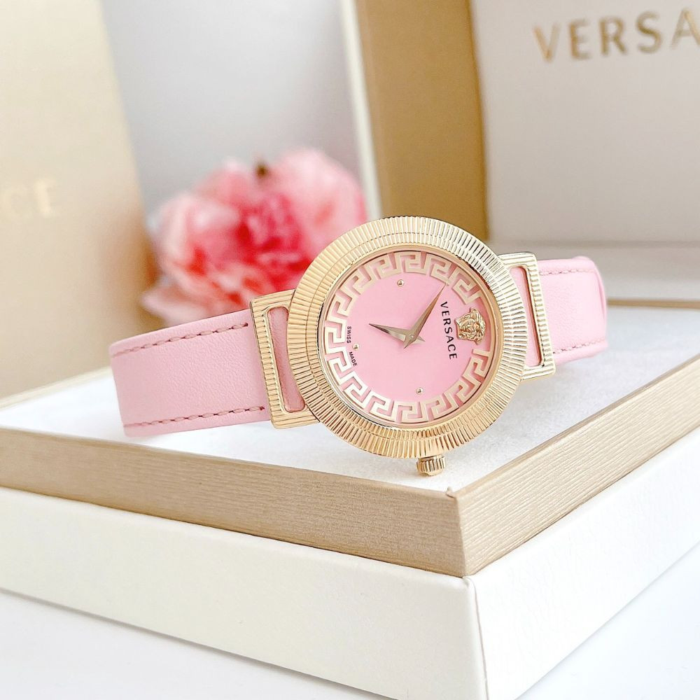 Đồng hồ Versace Greca Chic Pink Dial Ladies watch Case 36mm