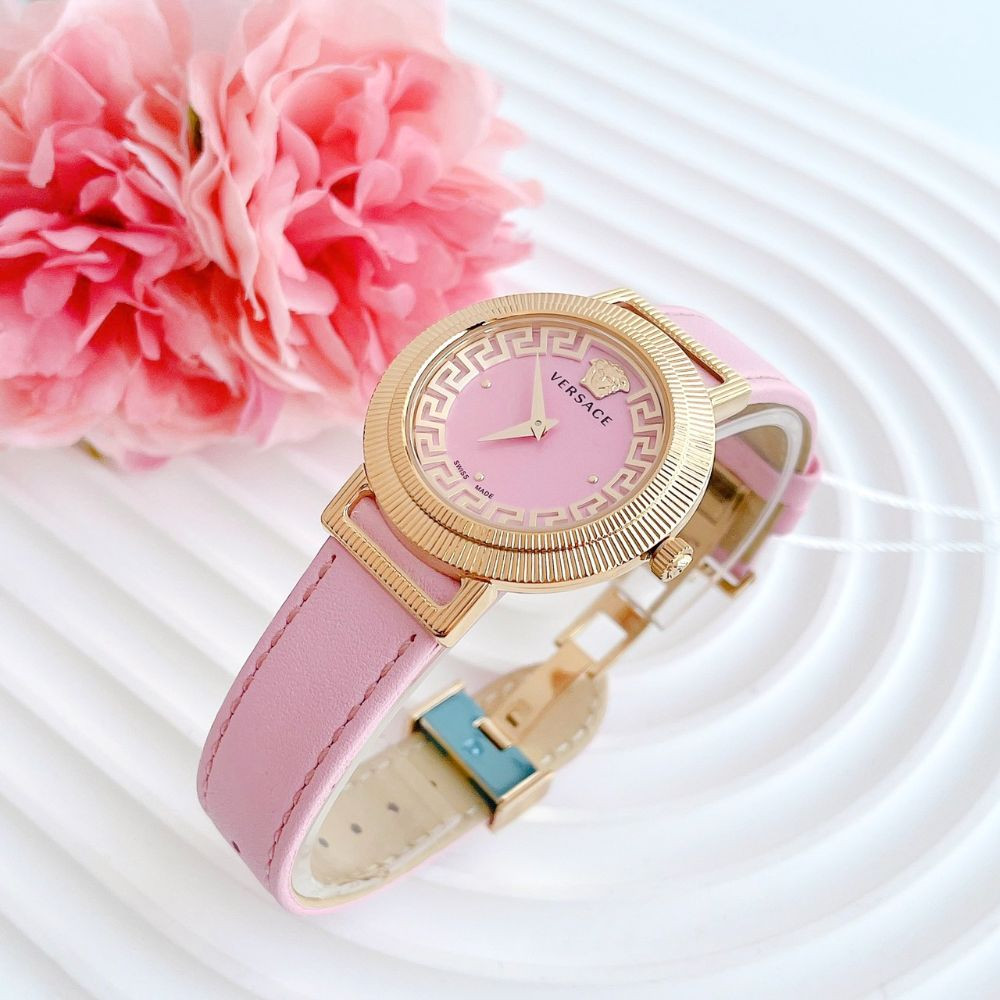 Đồng hồ Versace Greca Chic Pink Dial Ladies watch Case 36mm