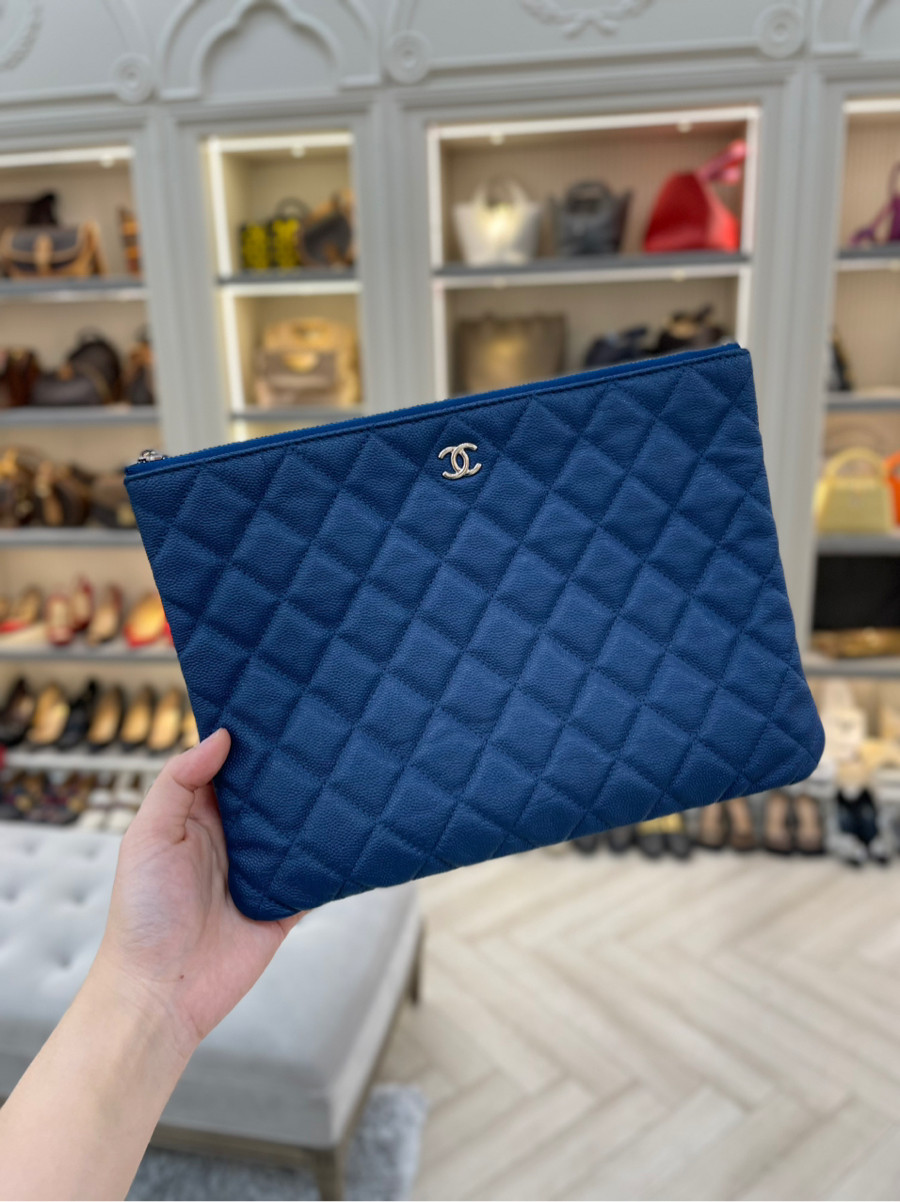 Clutch Chanel Xanh