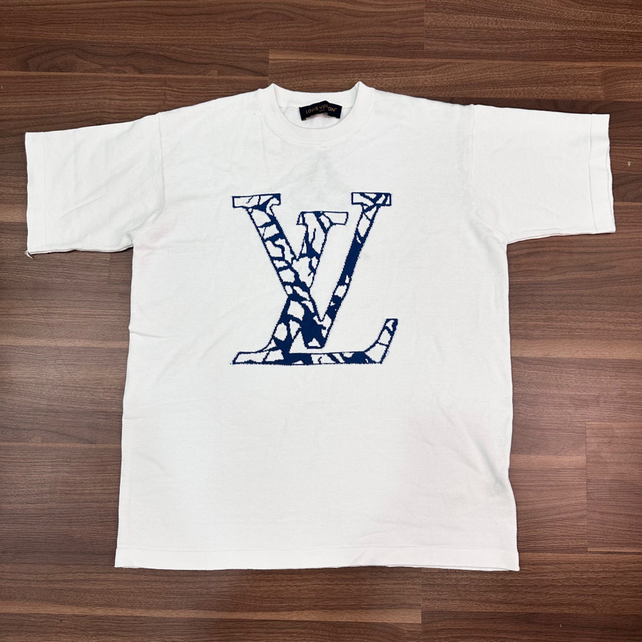 Tee Louis Vuitton logo xanh