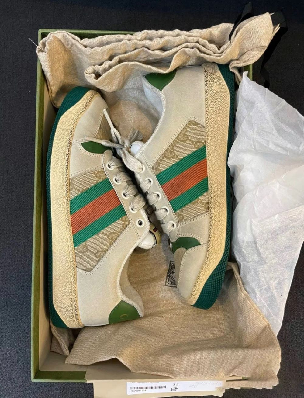 Giày Gucci sneaker bẩn unisex