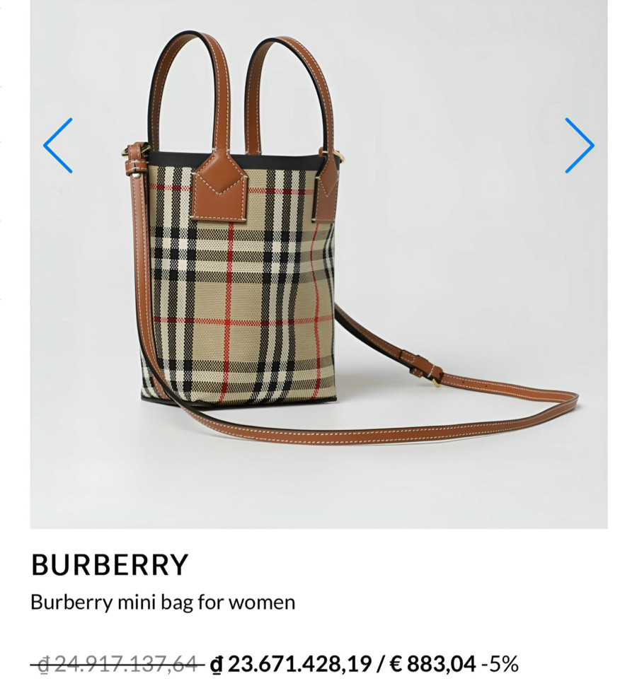 Burberry Bucket Tote