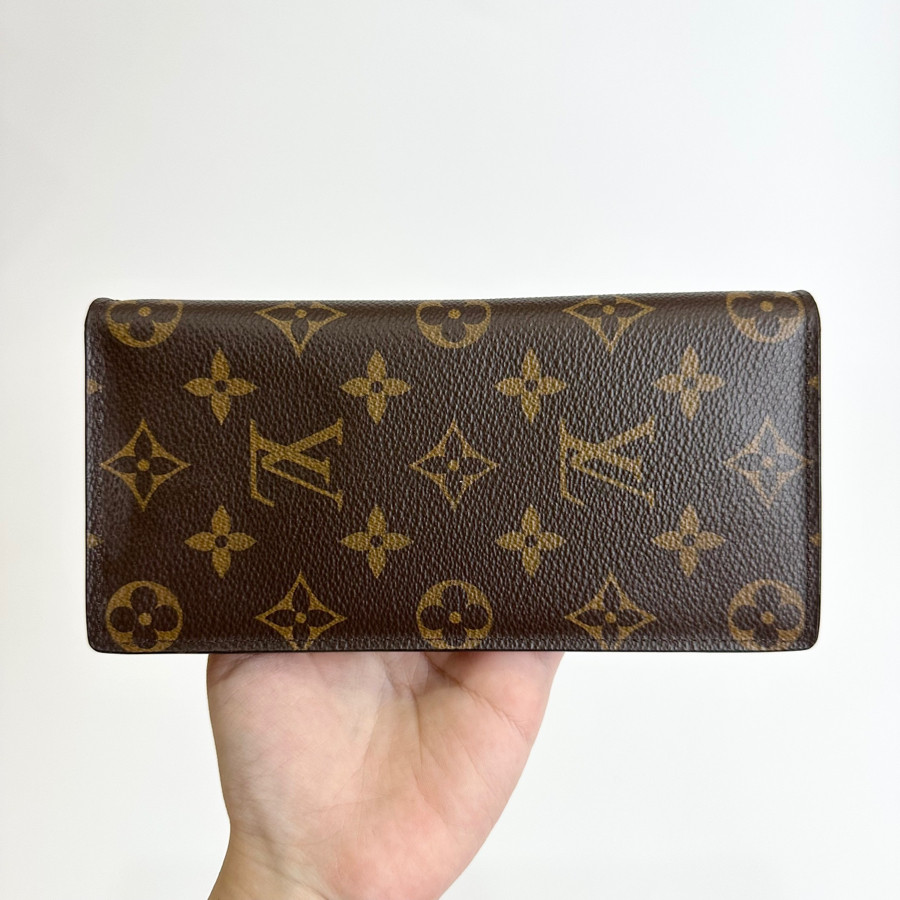 Ví gập Louis Vuitton mono