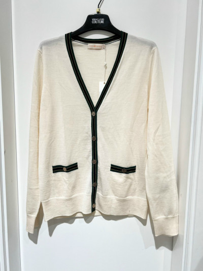 Áo Tory Burch cardigan len trắng