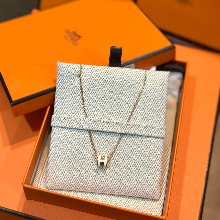 Dây chuyền hermes mini trắng new fullbox bill