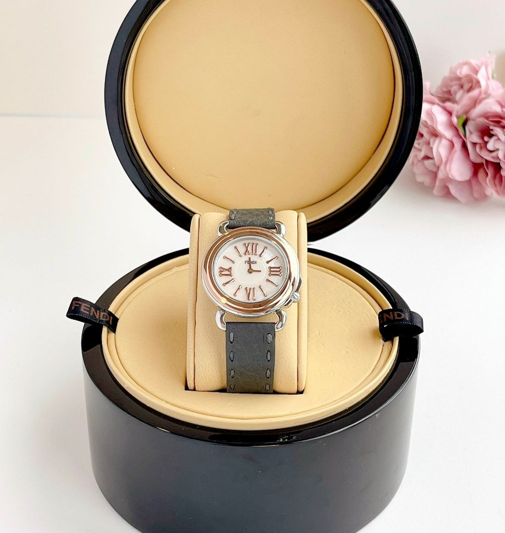 Đồng hồ Fendi Selleria Ladies Leather Watch Case 35mm