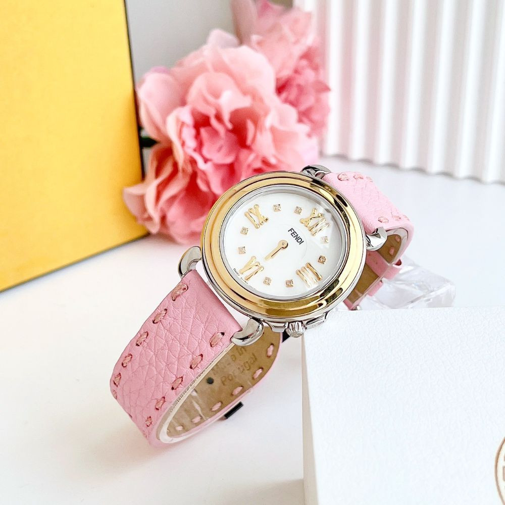 Đồng hồ Fendi Selleria Ladies Leather Watch Case 35mm