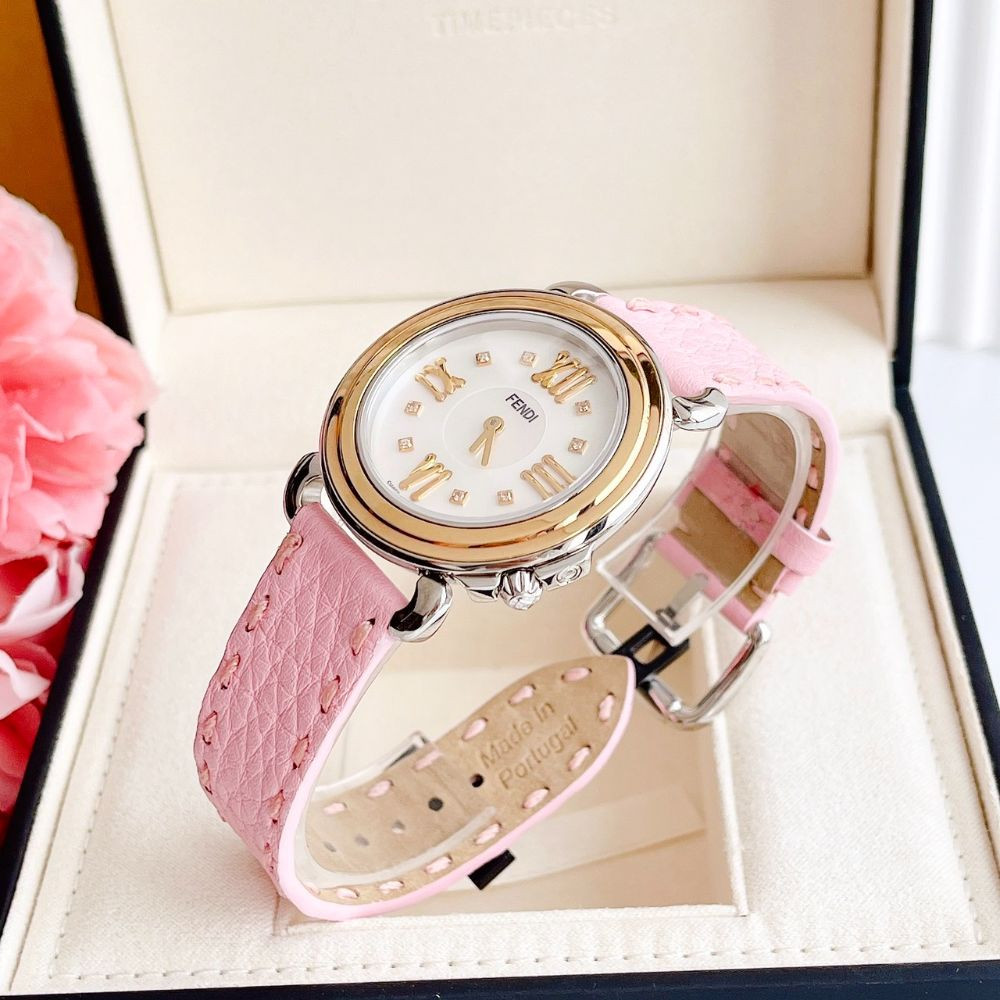 Đồng hồ Fendi Selleria Ladies Leather Watch Case 35mm