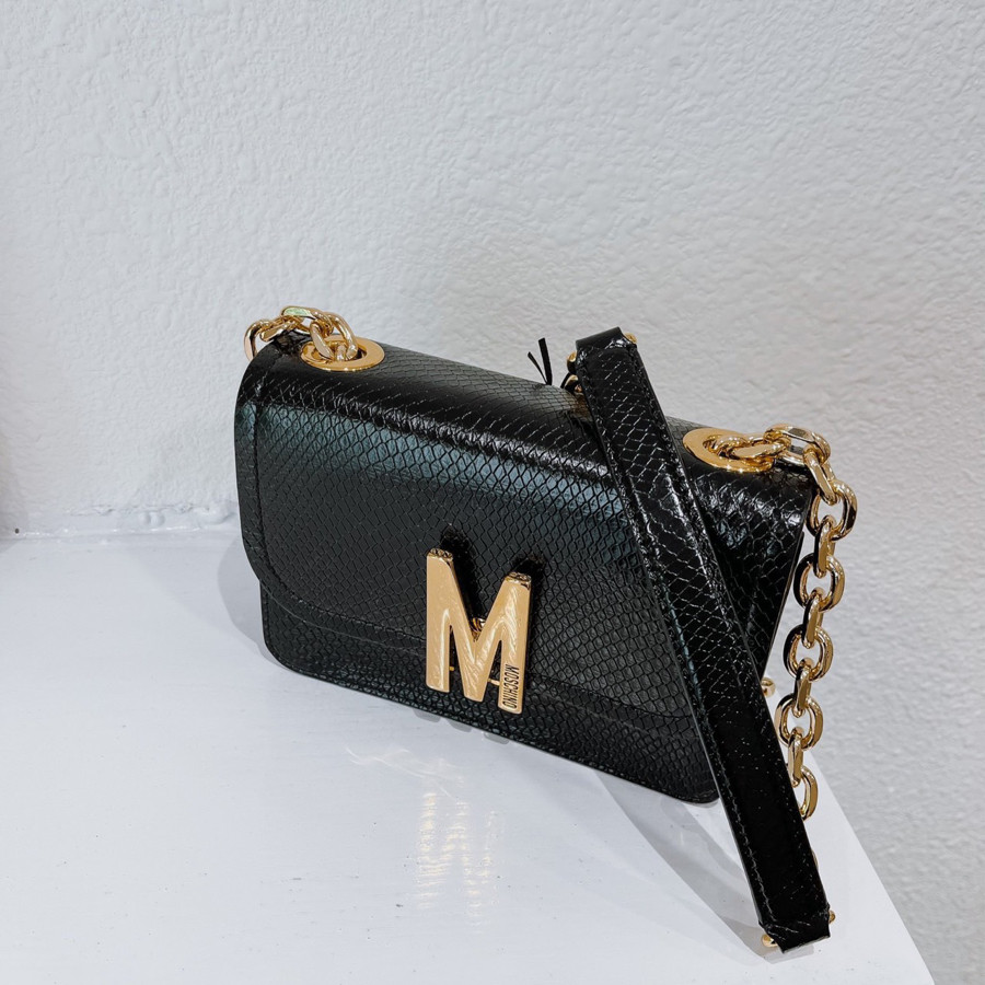 Túi Moschino logo vân da rắn 🥰