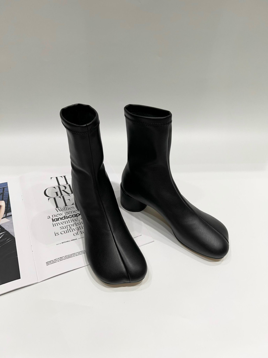 Boot Maison Margiela đen, gót 7cm