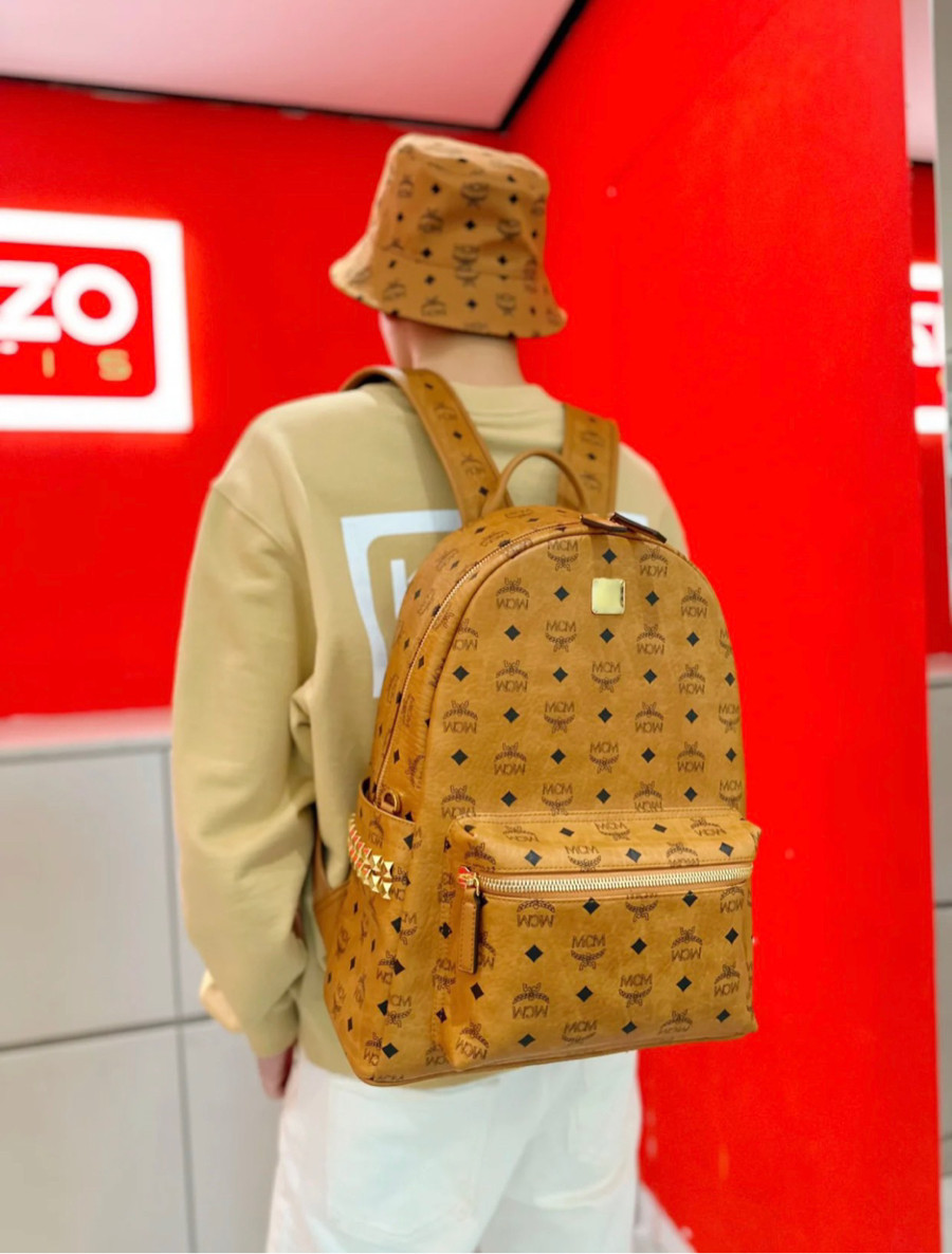 Balo MCM nâu monogram size 31*42cm