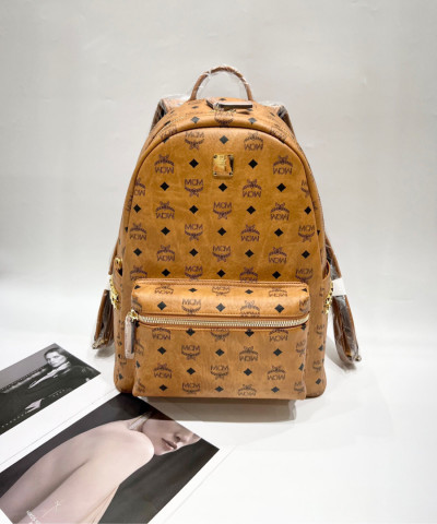 Balo MCM nâu monogram size 31*42cm