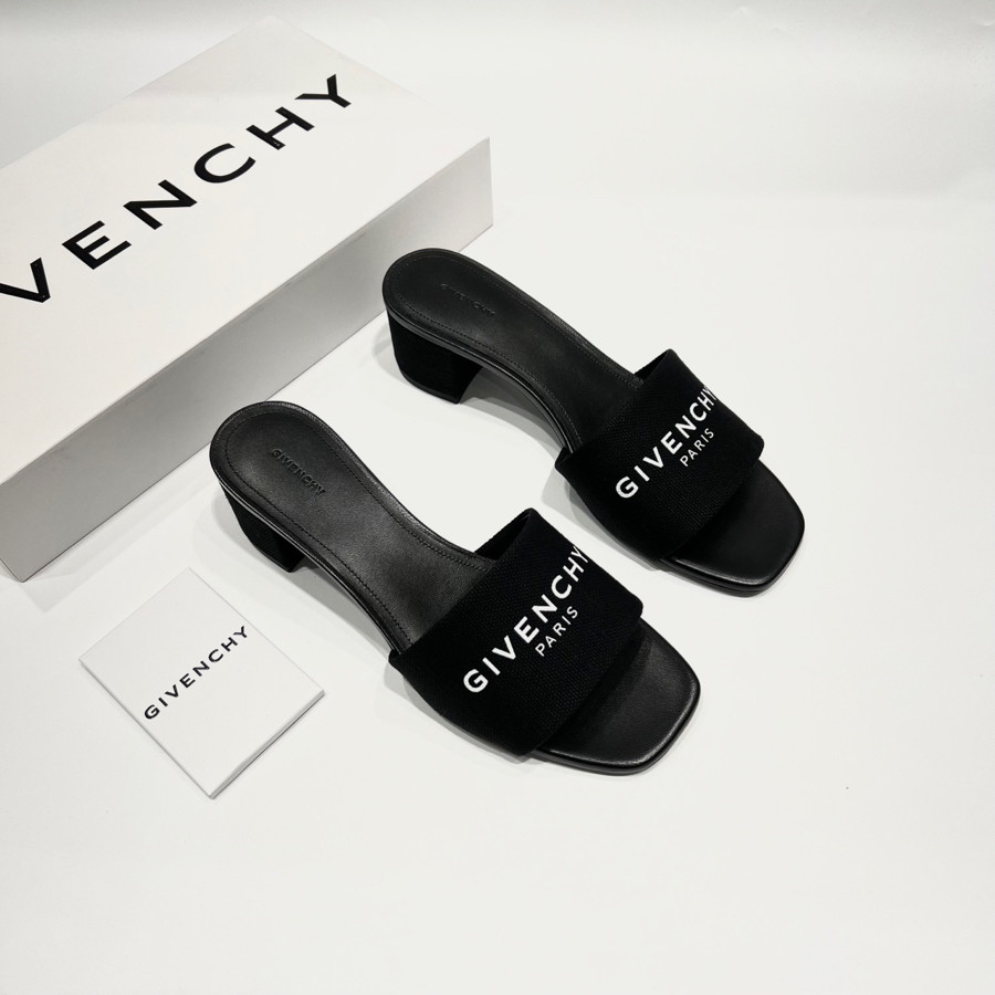 Guốc Givenchy quai chữ, gót 6cm