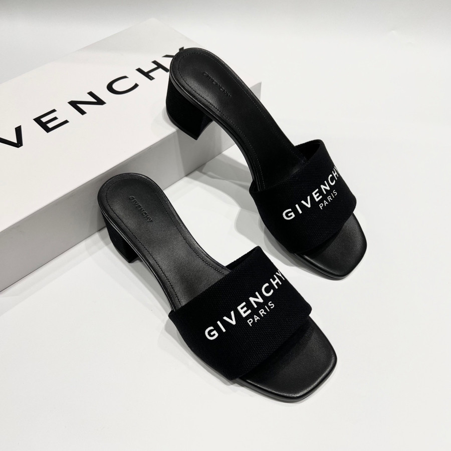 Guốc Givenchy quai chữ, gót 6cm