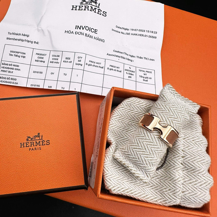 Nhẫn Hermes sz M new fullboxbill