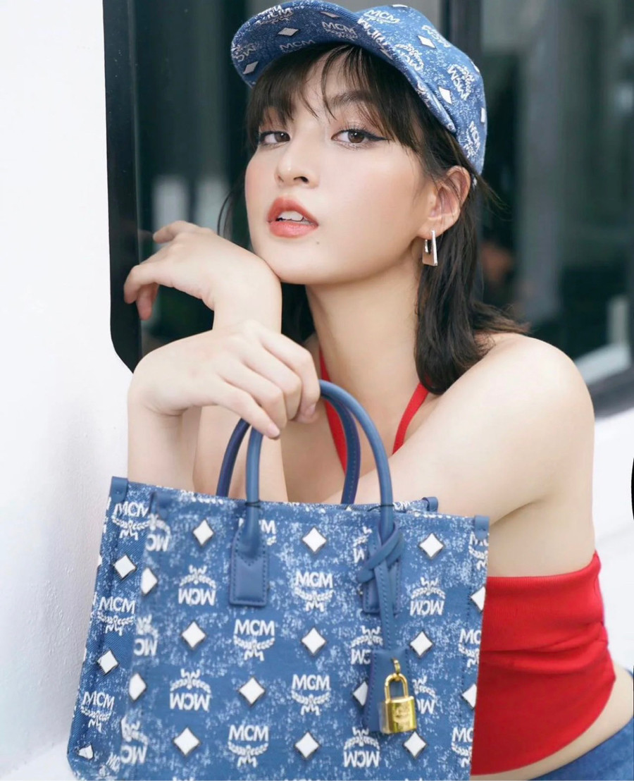 Túi MCM tote denim sz 23cm siêu xinh 💋