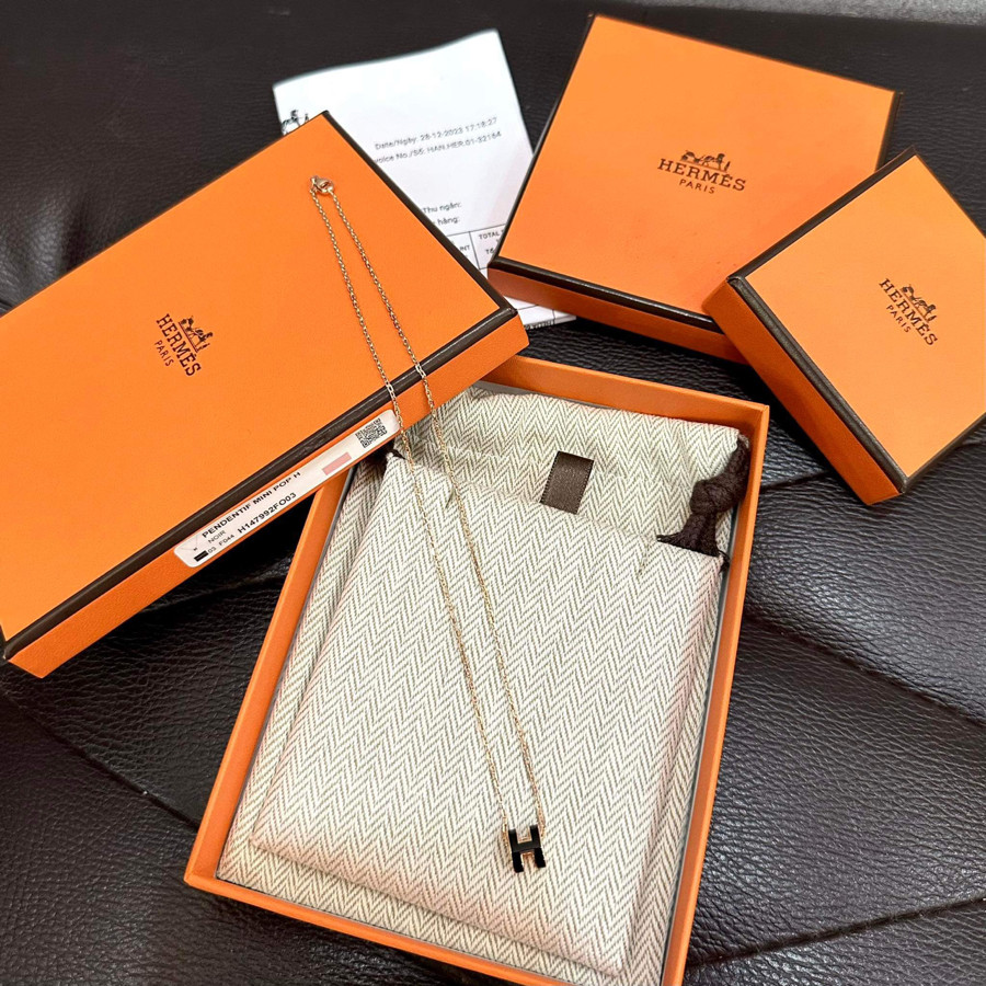 Dây chuyền Hermes pop h mini new full box bill