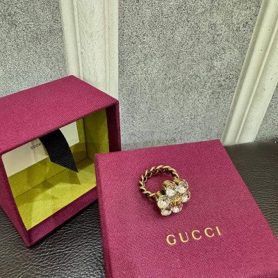 Nhẫn Gucci đính đá fullbox