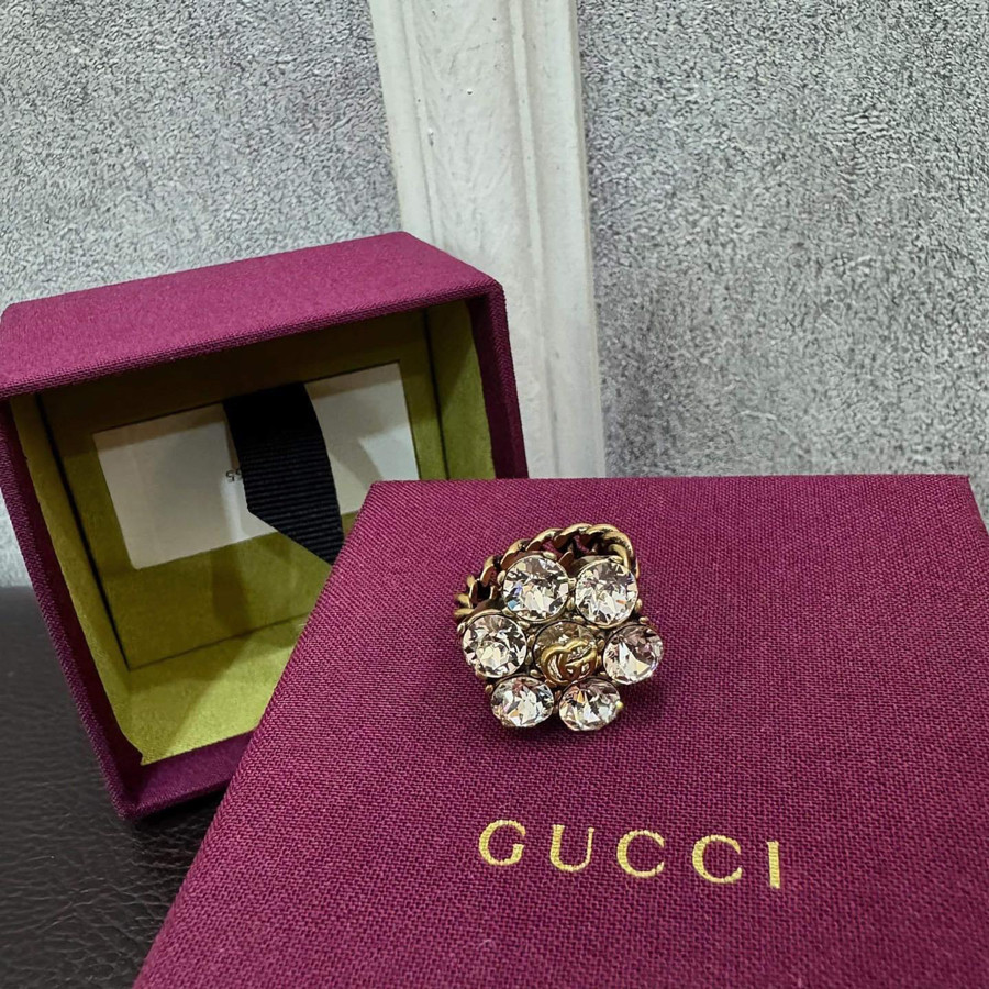 Nhẫn Gucci đính đá fullbox