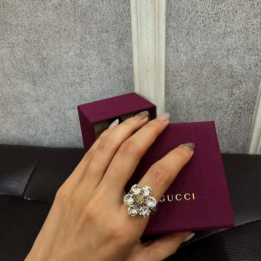 Nhẫn Gucci đính đá fullbox