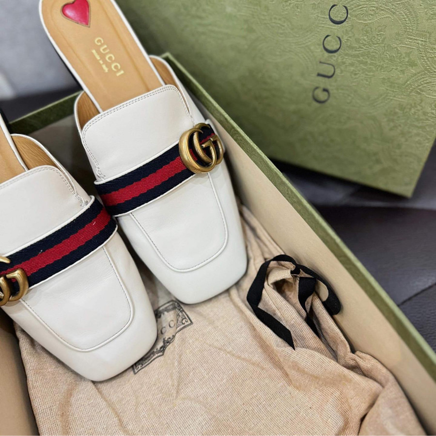 Sục Gucci trắng sz 37 fullbox bill