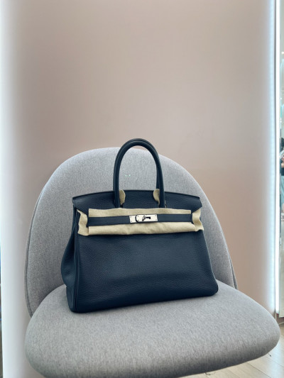 Hermes b30 dark navy clemence