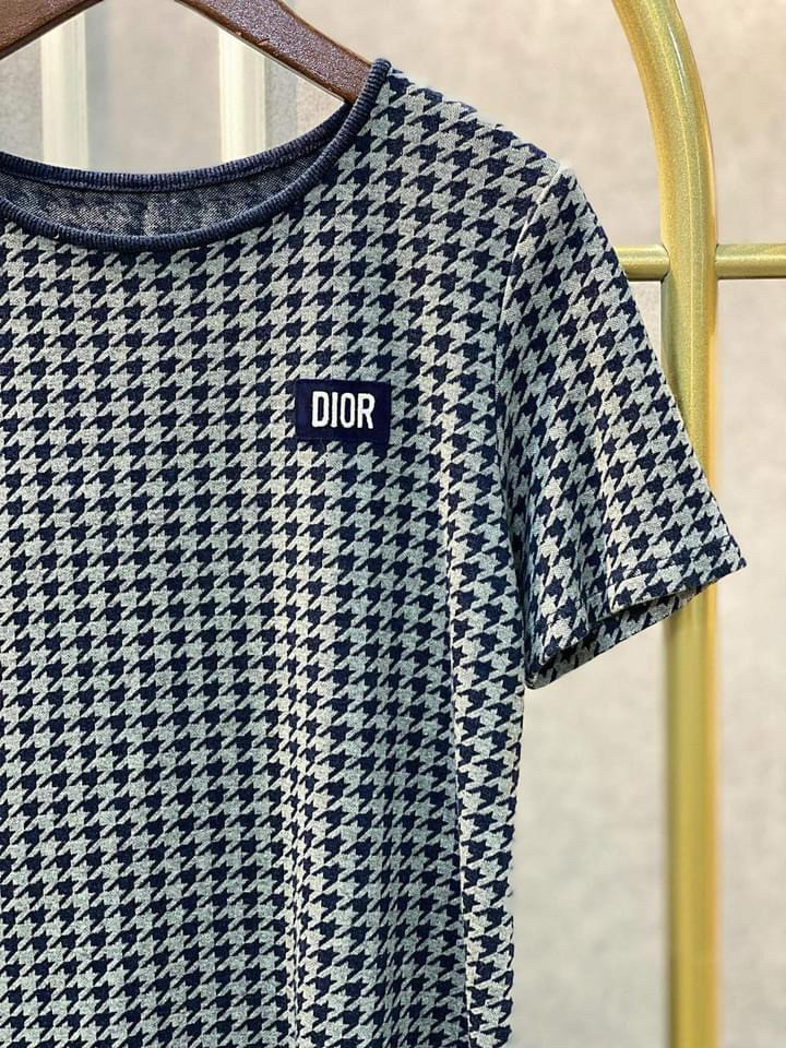 Váy Dior kẻ xanh sz 12