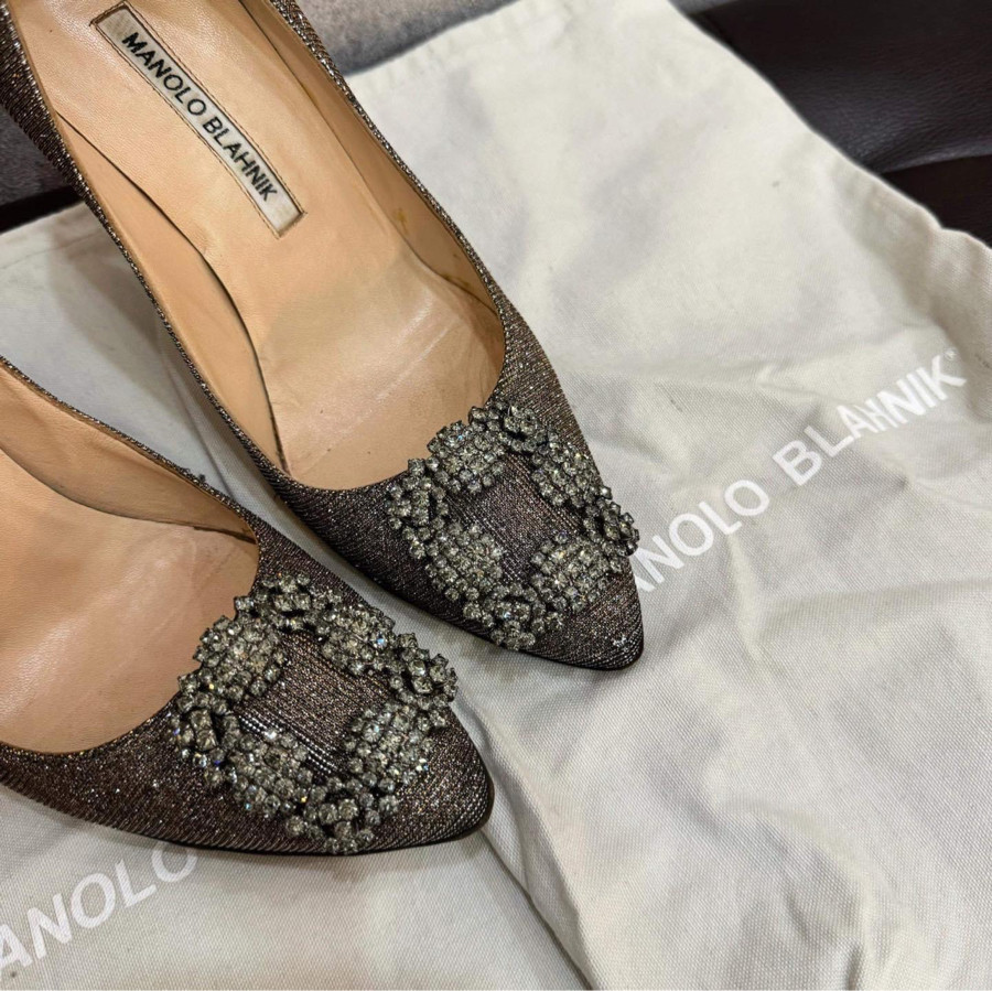 Giày Manolo Blahnik cao 10p sz 36.5