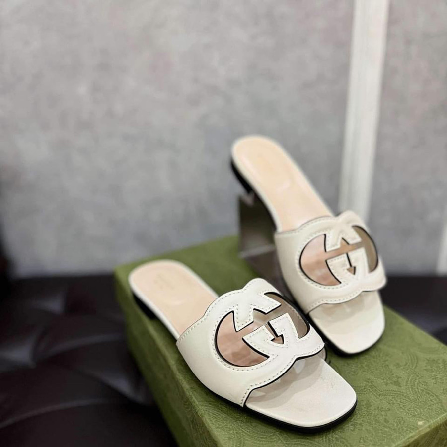 Dép Gucci logo sz 36.5 fullbox