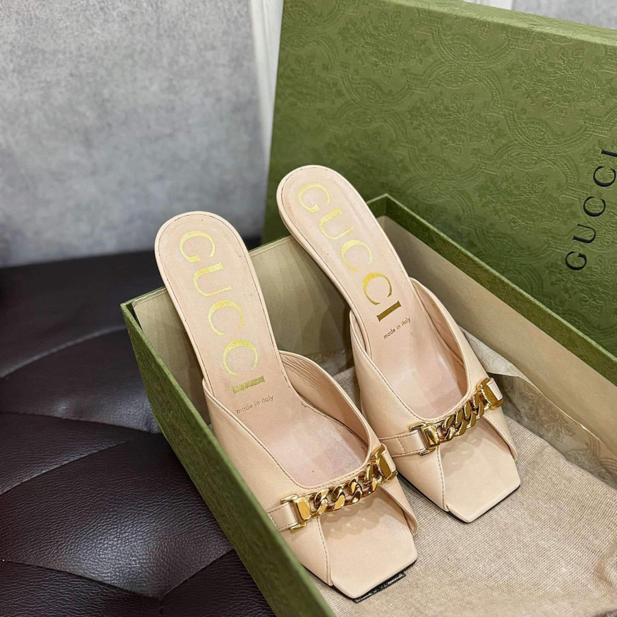 Dép Gucci cao 9p sz 37 kèm box