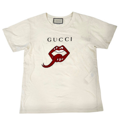 Tee Gucci rắn môi size S