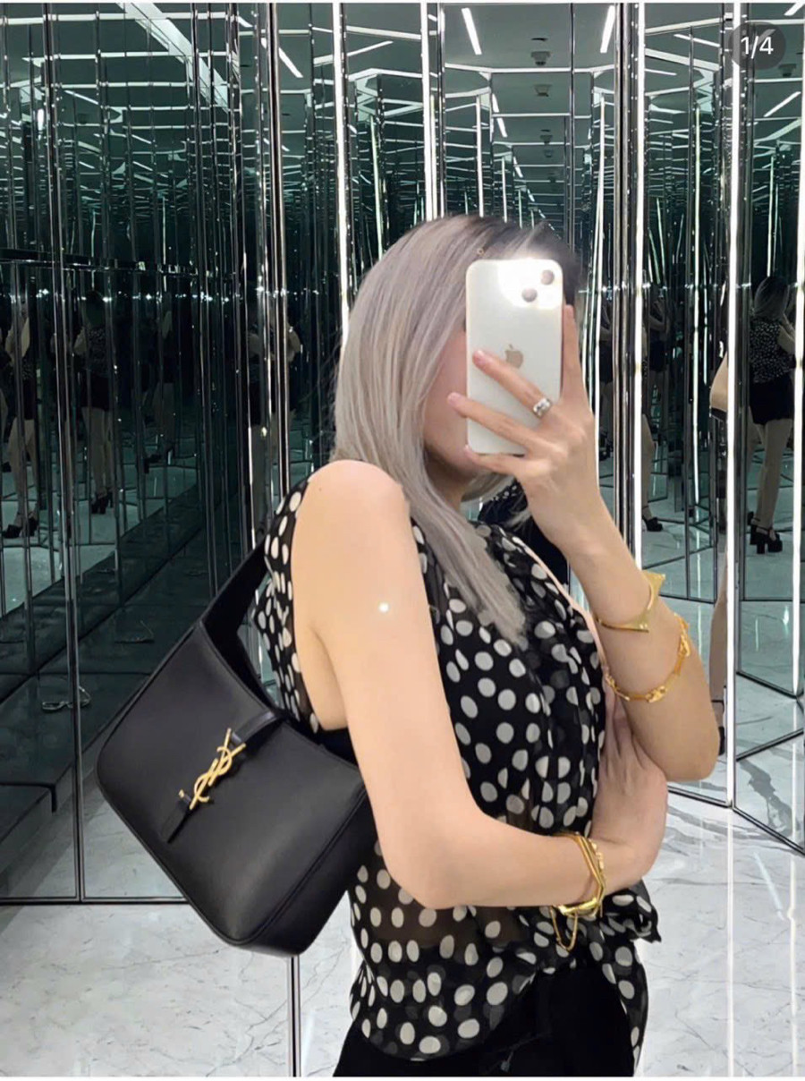 Túi Hobo ysl đen S sz ~ 24 🌸