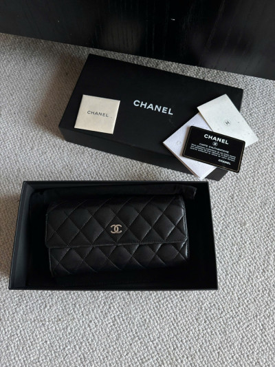 Ví dài chanel lambskin