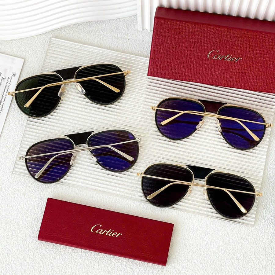 Kính râm Cartier CT0098SA mắt phân cực đi kèm chống nắng UVA/UVB ✨ ➖ Lens 58/18/135  💰 hãng bán 2800$++,