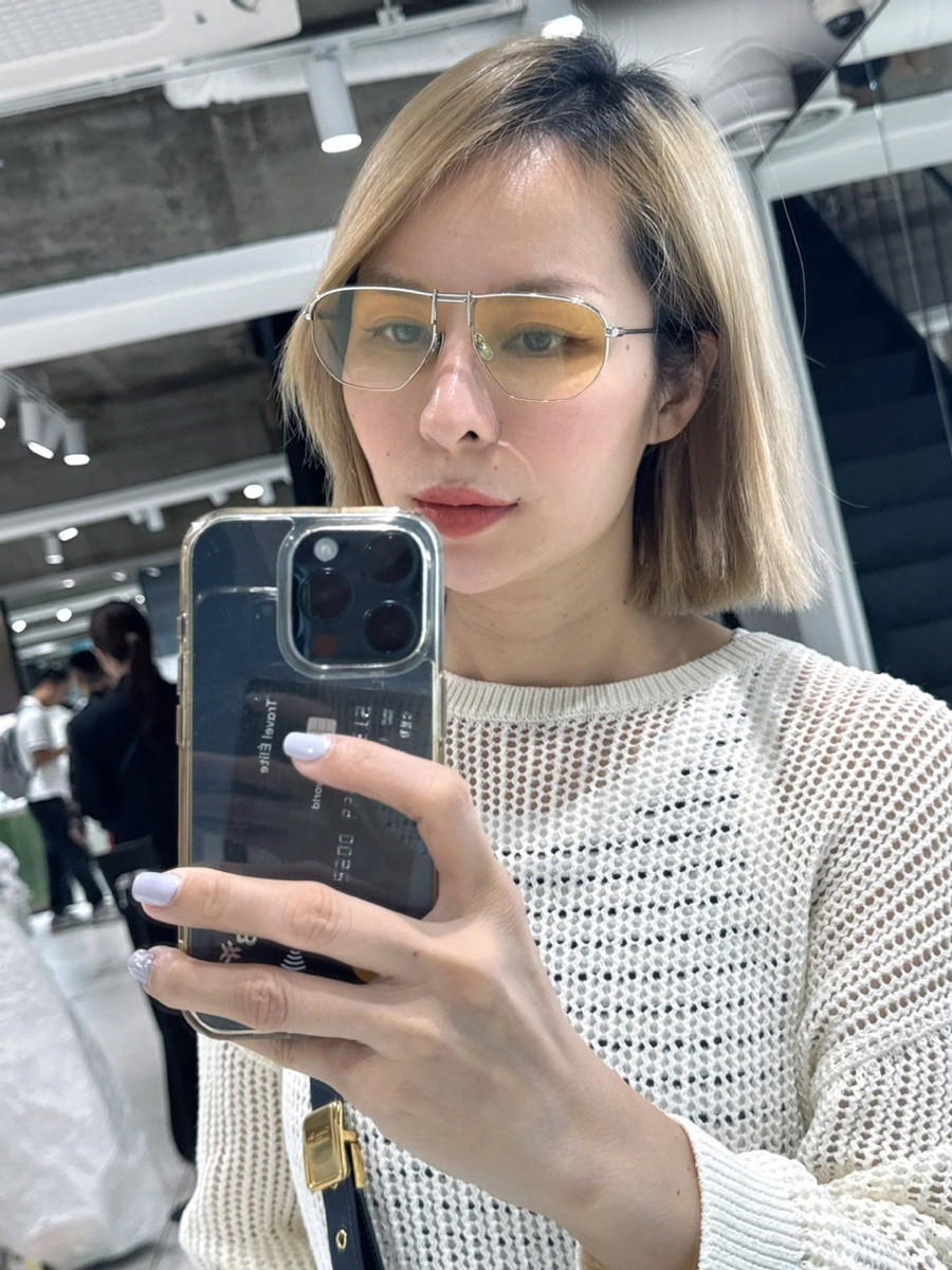 Kính râm GM Elephant 02 Y dáng mắt aviator vàng, gọng họa tiết silver 🥰